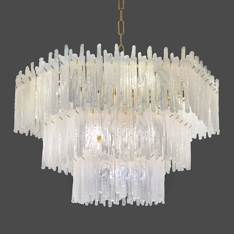 Люстра Snow Queen Chandelier Золотой Белый Люстра Snow Queen Chandelier Золотой Белый в Кирове | Loft Concept