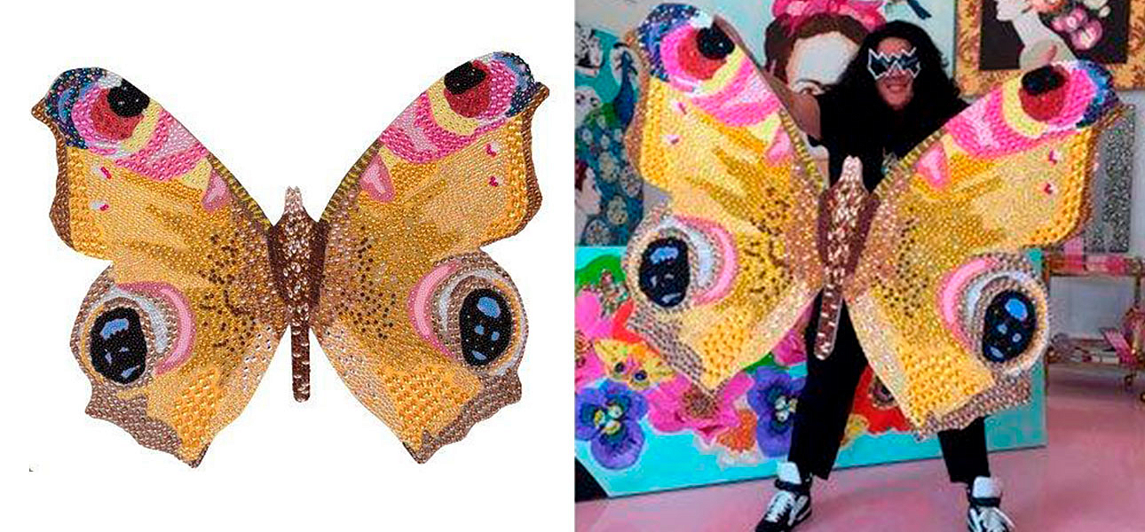 Картина “Yellow Bedazzled Butterfly Cut Out” Картина “Yellow Bedazzled Butterfly Cut Out” - Loft-Concept в Кирове