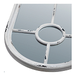 Зеркало-окно с арочным силуэтом в венецианском стиле Venetian White Mirror варинант исполнения - 2 | Loft Concept в Кирове