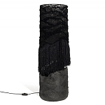 Напольная лампа черная с текстильными элементами "ЯРВИ" варинант исполнения - 8 | Loft Concept в Кирове