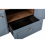 ТВ-тумба серая из массива бука с 2-мя дверками и ящиком Wenge Light варинант исполнения - 6 | Loft Concept в Кирове