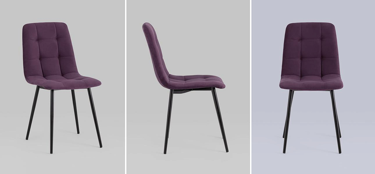 Стул NANCY S-2 Chair Пыльно-Фиолетовый Велюр Стул NANCY S-2 Chair Пыльно-Фиолетовый Велюр - Loft-Concept в Кирове