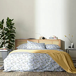 Постельное белье из сатина с рисунком 200х220 см Aurora Allure Sprout варинант исполнения - 2 | Loft Concept в Кирове