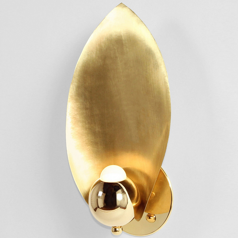 Бра LAVRA Wall Lamp Gold Латунь Глянцевое золото Бра LAVRA Wall Lamp Gold Латунь Глянцевое золото в Кирове | Loft Concept