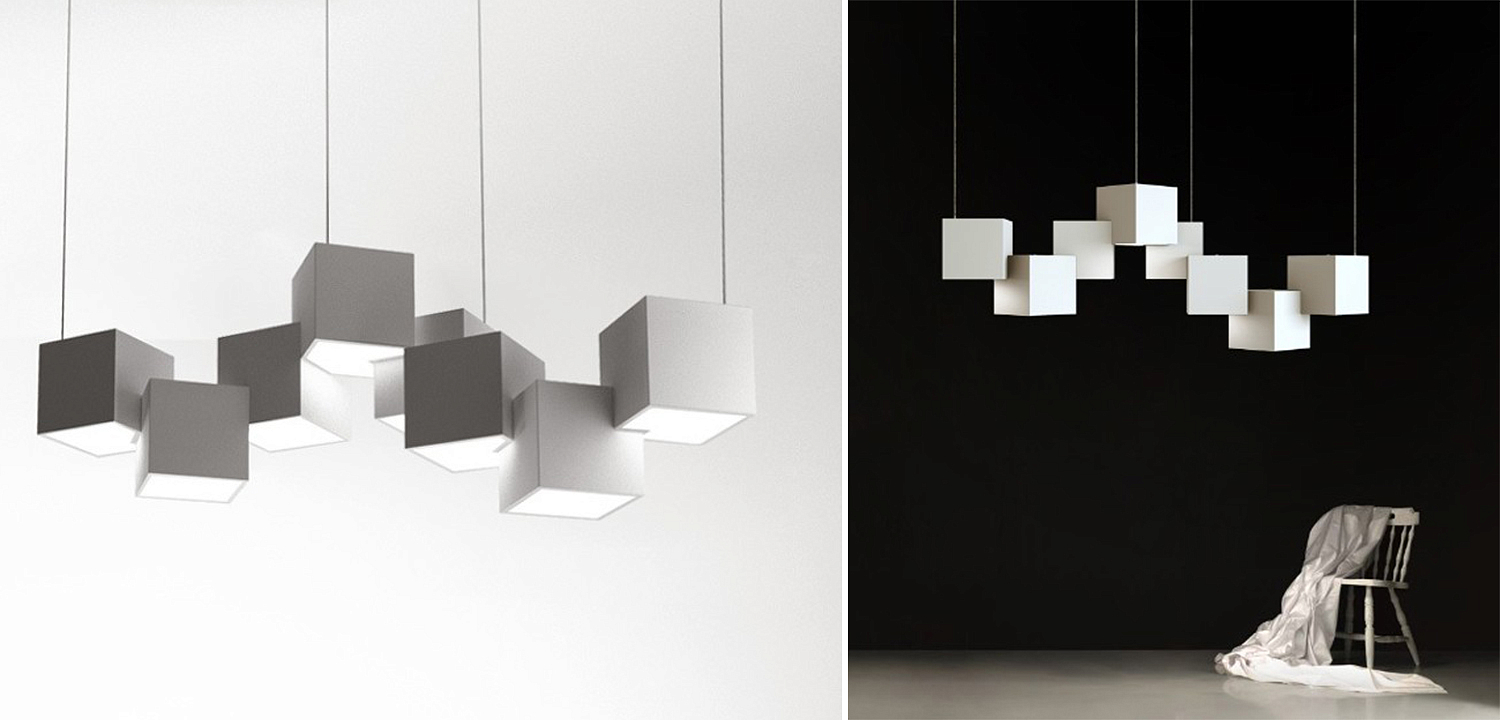 Дизайнерский светодиодный светильник Белый Eight Squares Lamp Дизайнерский светодиодный светильник Белый Eight Squares Lamp - Loft-Concept в Кирове