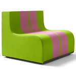 Дизайнерское кресло зеленое Poltronova Sofo Verosa Green Pink Armchair варинант исполнения - 1 | Loft Concept в Кирове