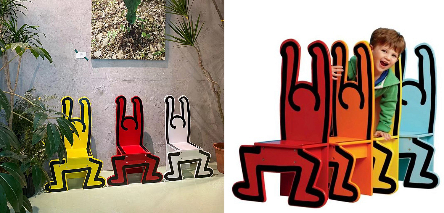 Детский стул Chaise Keith Haring Dancer Vilac Красный Детский стул Chaise Keith Haring Dancer Vilac Красный - Loft-Concept в Кирове