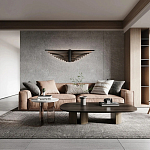 Люстра в виде распахнутых крыльев из тонких металлических планок Flight of Freedom варинант исполнения - 8 | Loft Concept в Кирове