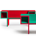 Дизайнерская разноцветная скамья Canton Bench варинант исполнения - 2 | Loft Concept в Кирове