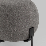 Пуф в ткани букле темно-серого цвета Pikelet варинант исполнения - 3 | Loft Concept в Кирове