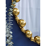 Зеркало круглое в фактурной золотистой раме из металла Mirror Golden Placer варинант исполнения - 4 | Loft Concept в Кирове