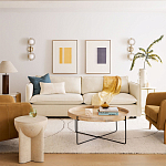 Журнальный стол с круглой деревянной столешницей Urban Style Space варинант исполнения - 4 | Loft Concept в Кирове