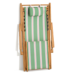 Шезлонг из акации и ткани Venezuela варинант исполнения - 7 | Loft Concept в Кирове