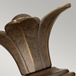 Бра для ванных комнат с прозрачным стеклянным плафоном в форме ананаса и декоративным основанием с рельефным узором Hinkley варинант исполнения - 8 | Loft Concept в Кирове