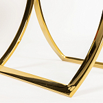 Кофейный столик на подстолье золотого цвета Noelle варинант исполнения - 5 | Loft Concept в Кирове