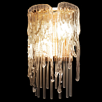 Бра с эффектом стекающего стекла и прозрачными трубками Textured Glass варинант исполнения - 5 | Loft Concept в Кирове