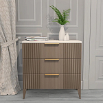 Комод коричневый с 3-мя ящиками на 4-х ножках Harper Line варинант исполнения - 1 | Loft Concept в Кирове