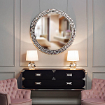 Настольная лампа с кремовым абажуром на граненном основании Crystal Facets варинант исполнения - 2 | Loft Concept в Кирове