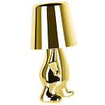 Настольная лампа фигурная золотого цвета с гладким абажуром Высота 19 см Sophia варинант исполнения - 4 | Loft Concept в Кирове