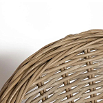 Кресло из ротанга с подушкой Nest бежево-серое варинант исполнения - 5 | Loft Concept в Кирове