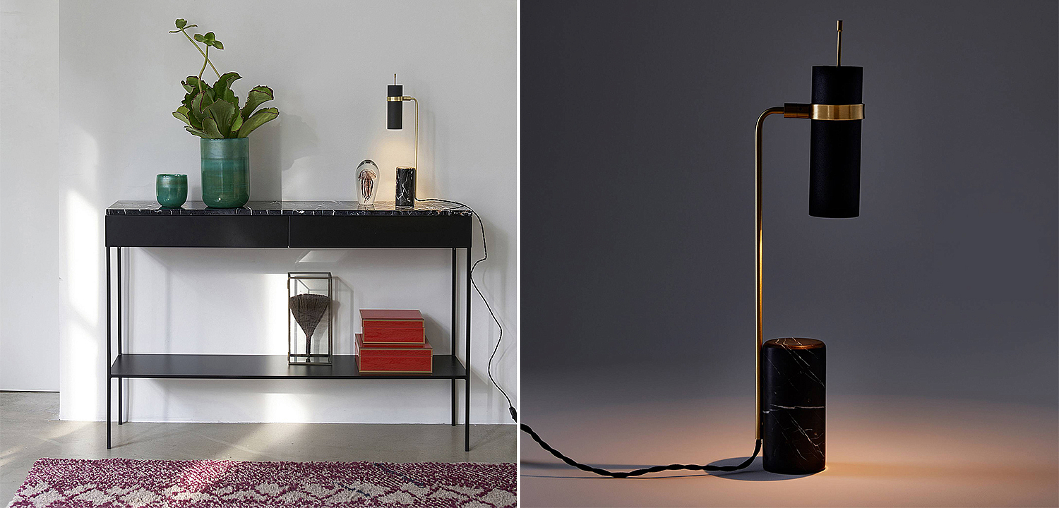 Настольная лампа Detlef Table lamp black marble Настольная лампа Detlef Table lamp black marble - Loft-Concept в Кирове