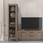 Витрина левая 1-дверная с ящиком и 5-ю полками Harper Line варинант исполнения - 3 | Loft Concept в Кирове