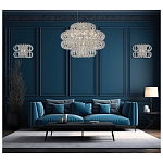 Люстра круглая с россыпью хрусталя Perfection of Diamonds варинант исполнения - 3 | Loft Concept в Кирове