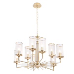 Люстра с 9-ю цилиндрическими стеклянными плафонами Jeanette варинант исполнения - 2 | Loft Concept в Кирове