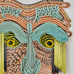 Арт-Объект из нитей Абстрактный портрет Joana Schneider  варинант исполнения - 1 | Loft Concept в Кирове