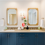 Зеркало прямоугольной металлической рамой с эффектом состаривания Accommodation варинант исполнения - 1 | Loft Concept в Кирове