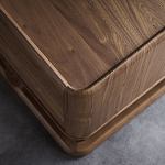 Прикроватный деревянный столик с 2-мя ящиками Moon Walnut Furniture варинант исполнения - 4 | Loft Concept в Кирове