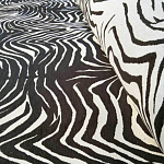 Мебельная ткань Шенилл черно-белый принт 140 см T3-1 варинант исполнения - 2 | Loft Concept в Кирове