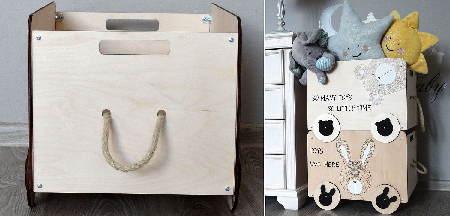 Ящик Wooden Box Bear Ящик Wooden Box Bear - Loft-Concept в Кирове