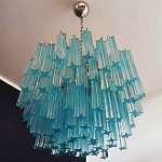 Дизайнерская люстра Blue Lagoon glass бирюзовое стекло  варинант исполнения - 3 | Loft Concept в Кирове