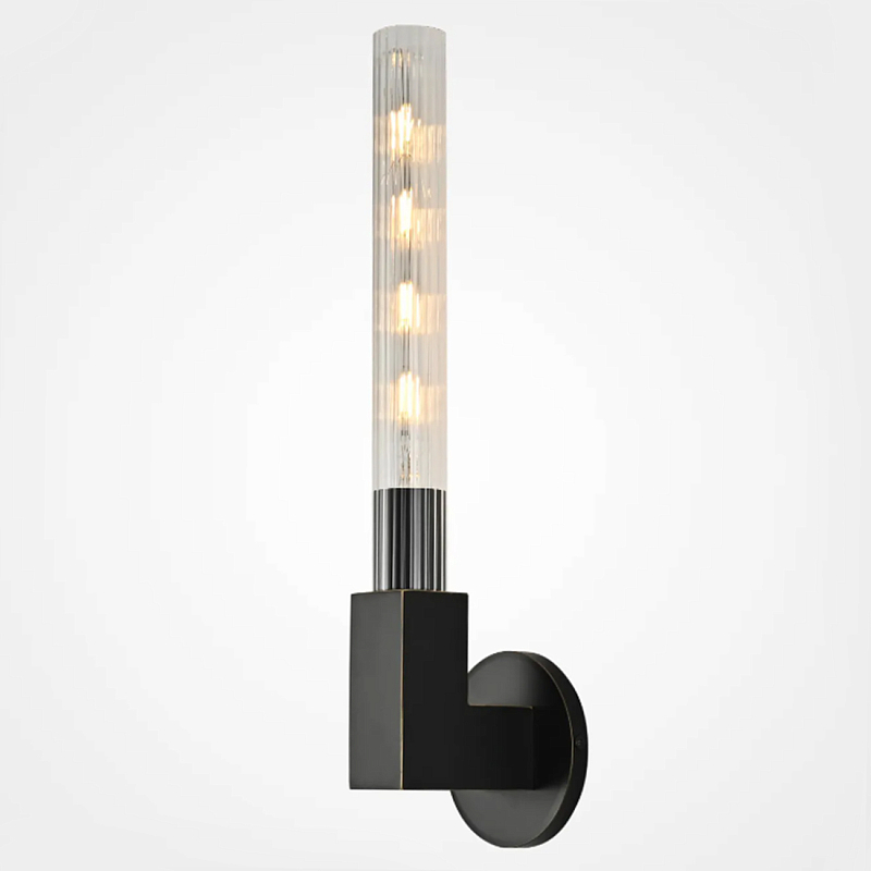 Бра CANNELLE wall lamp SINGLE Sconces Black Черный Прозрачное Стекло в Кирове | Loft Concept 