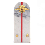 Сувенир Погон МВД из натурального камня мрамор Souvenir Epaulets варинант исполнения - 1 | Loft Concept в Кирове