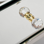 Тумбочка зеркальная с ящиком Mirror Chrome Cabinet варинант исполнения - 4 | Loft Concept в Кирове