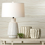 Настольная лампа с корпусом в форме вазы и белым абажуром Lots of Strokes варинант исполнения - 4 | Loft Concept в Кирове