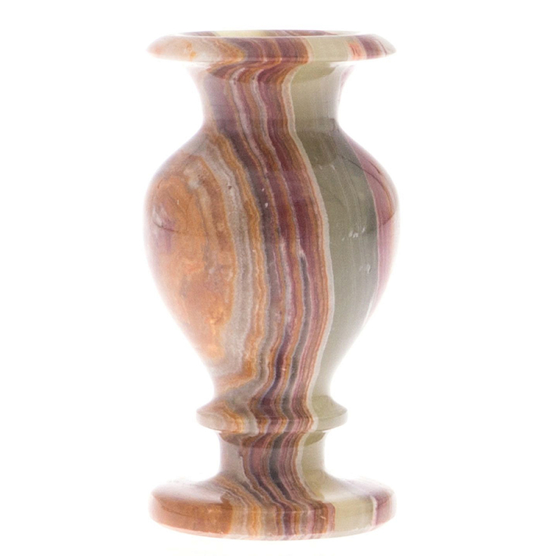 Ваза настольная для цветов из натурального оникса Onyx Vase Мульти Ваза настольная для цветов из натурального оникса Onyx Vase Мульти в Кирове | Loft Concept