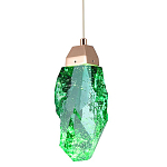 Подвесной светильник Soar Hanging Lamp Brass Green Зелёный варинант исполнения - 1 | Loft Concept в Кирове