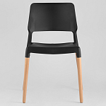 Пластиковый стул на ножках из массива бука Ferret Black 4 шт варинант исполнения - 2 | Loft Concept в Кирове