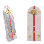 Сувенир Погон МВД из натурального камня мрамор Souvenir Epaulets варинант исполнения - 4 | Loft Concept в Кирове