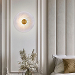 Бра светодиодный с мраморным рассеивателем латунь варинант исполнения - 3 | Loft Concept в Кирове