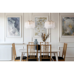 Люстра с подвесными рифлеными стеклянными трубками Nembus варинант исполнения - 23 | Loft Concept в Кирове