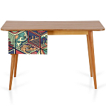 Письменный стол с принтом на ящиках Elise Desk варинант исполнения - 6 | Loft Concept в Кирове