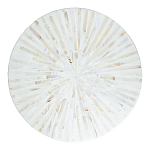 Столик с инкрустацией с перламутровым узором Dominic White варинант исполнения - 2 | Loft Concept в Кирове