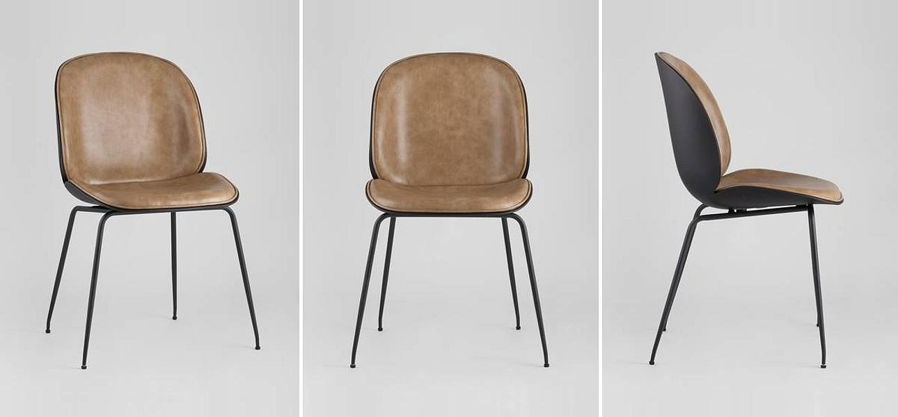 Стул Винтажная Коричневая Экокожа Vendramin Chair Стул Винтажная Коричневая Экокожа Vendramin Chair - Loft-Concept в Кирове