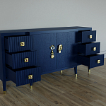 Большой Комод-буфет Elsa Dreams Blue с ящиками варинант исполнения - 1 | Loft Concept в Кирове