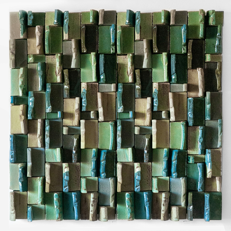 Абстрактное Объемное Панно Travers Green Зеленый в Кирове | Loft Concept 