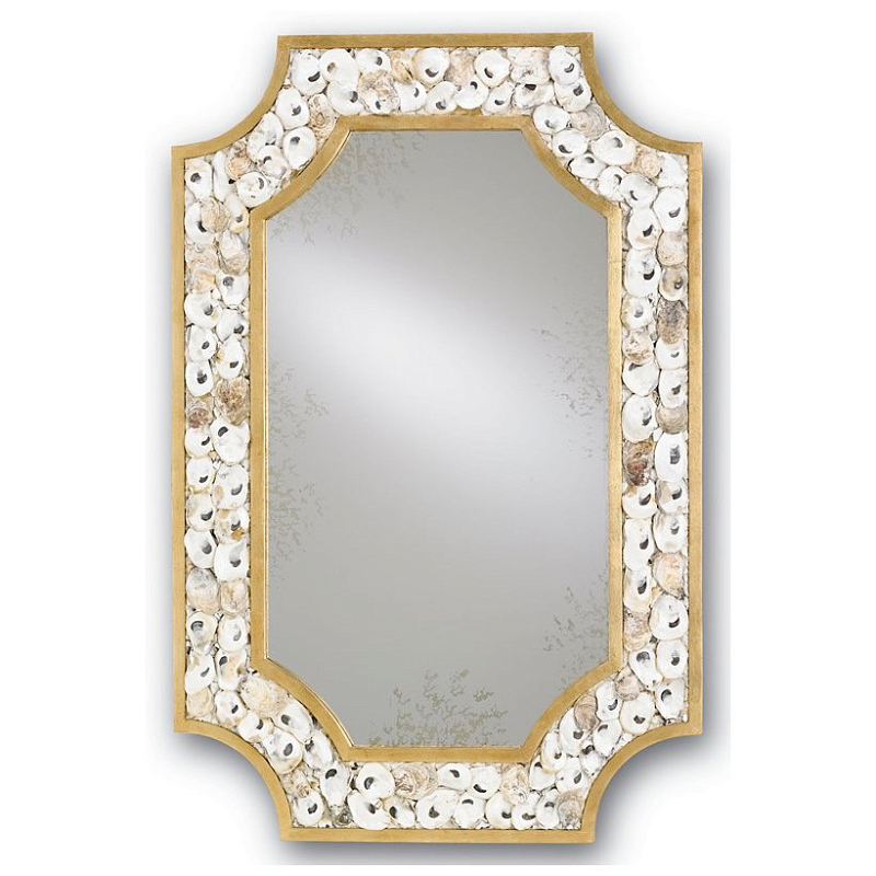 Зеркало Margate Mirror Бежево-серый Золотой Зеркало Margate Mirror Бежево-серый Золотой в Кирове | Loft Concept